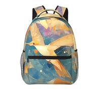 WZYCWB Birds spread their wings Mochila casual, 11.4 x 15.7 x 7.8 pulgadas, mochila para laptop para viajes, senderismo, negocios, camping, gimnasio