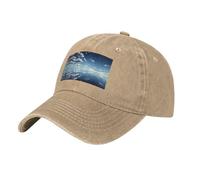 WZYCWB Blue Sky and White Clouds - Gorra de béisbol de moda negra, deportiva e informal, de secado rápido, transpirable, natural, Talla única