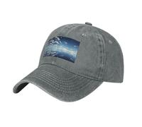 WZYCWB Blue Sky and White Clouds - Gorra de béisbol de moda negra, deportiva e informal, de secado rápido, transpirable, gris, Talla única