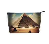 WZYCWB Bolsa de almacenamiento de artículos de aseo con diseño de bandera de Seychelles, esencial para organizar cosméticos y productos para el cuidado de la piel., Soñando con las pirámides de Keops