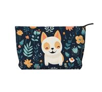 WZYCWB Bolsa de almacenamiento de artículos de aseo con diseño de mapache entre frutas, esencial para organizar cosméticos y productos para el cuidado de la piel., Estampado de cachorro, Talla única