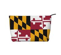 WZYCWB Bolsa de almacenamiento de artículos de tocador con diseño de bandera de Filipinas, esencial para organizar cosméticos y productos para el cuidado de la piel., Bandera del estado de Maryland