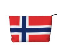 WZYCWB Bolsa de almacenamiento de artículos de tocador con diseño de bandera de Filipinas, esencial para organizar cosméticos y productos para el cuidado de la piel., Bandera de Noruega, Talla única