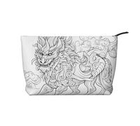 WZYCWB Bolsa de almacenamiento de artículos de tocador con estampado de cachorros durmientes, esencial para organizar cosméticos y productos para el cuidado de la piel., Bosquejo de monstruo, Talla