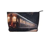 WZYCWB Bolsa de almacenamiento de artículos de tocador con estampado de maracuyá, esencial para organizar cosméticos y productos para el cuidado de la piel., Tren de tren nocturno nevado, Talla única