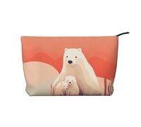 WZYCWB Bolsa de almacenamiento de artículos de tocador con patrón de águila garabateada, esencial para organizar cosméticos y productos para el cuidado de la piel., Oso polar triste, Talla única