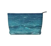 WZYCWB Bolsa de almacenamiento de artículos de tocador con patrón de peces de arrecife submarino, esencial para organizar cosméticos y productos para el cuidado de la piel., El mar azul profundo
