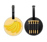 WZYCWB Bolsa de almacenamiento para camisetas de golf con estampado especial de plátano de dibujos animados, diseño de hebilla portátil para colgar, Black, Talla única, Maleta