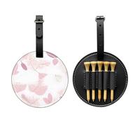 WZYCWB Bolsa de almacenamiento para camisetas de golf pintada a mano, diseño de líneas florales con estampado especial, diseño de hebilla portátil para colgar, Black, Talla única, Maleta