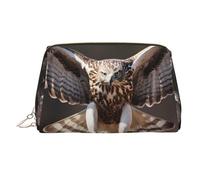 WZYCWB Bolsa de cosméticos de piel con diseño de gato de dibujos animados, perfecta para llevar o organizar el hogar, Buitre de serpiente voladora, Talla única