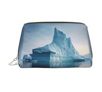 WZYCWB Bolsa de cosméticos de piel con estampado de oveja australiana, perfecta para llevar o organizar el hogar, Icebergs, Talla única