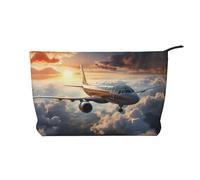 WZYCWB Bolsa de cosméticos de viaje con estampado de oveja australiana, perfecta para viajes de negocios y vacaciones., Los aviones están volando, Talla única
