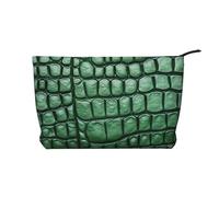 WZYCWB Bolsa de cosméticos de viaje con estampado de perros guapos, perfecta para viajes de negocios y vacaciones., Cocodrilo verde, Talla única