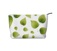 WZYCWB Bolsa de cosméticos de viaje con estampado de puestos de frutas, perfecta para viajes de negocios y vacaciones., Hoja fresca, Talla única