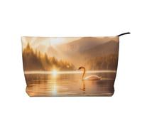 WZYCWB Bolsa de cosméticos de viaje con estampado Tabby, perfecta para viajes de negocios y vacaciones., Cisne en el lago, Talla única