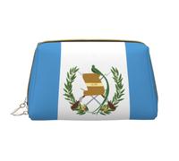 WZYCWB Bolsa de cosméticos de viaje de cuero, bolsa de cosméticos portátil de la bandera de Guatemala, bolsa de almacenamiento de cosméticos de gran capacidad con bolsillos,