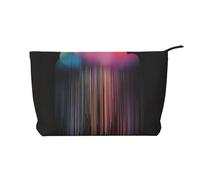 WZYCWB Bolsa de cosméticos de viaje impresa con la bandera de Seychelles, perfecta para viajes de negocios y vacaciones., Lluvia arcoíris colorida, Talla única