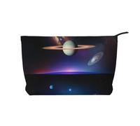 WZYCWB Bolsa de cosméticos de viaje impresa con la bandera de Seychelles, perfecta para viajes de negocios y vacaciones., Saturno cósmico, Talla única