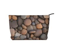 WZYCWB Bolsa de cosméticos de viaje impresa con la bandera de Seychelles, perfecta para viajes de negocios y vacaciones., Pebbles in the Beach, Talla única