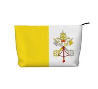 WZYCWB Bolsa de cosméticos de viaje impresa con la bandera del estado de Wyoming, perfecta para viajes de negocios y vacaciones., Bandera del Vaticano, Talla única