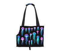 WZYCWB Bolsa de hombro para mascotas con estampado de enjambre de medusas, ligera, transpirable, bolsa de hombro para mascotas pequeñas