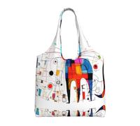 WZYCWB Bolsa de lona con un solo hombro estampado de gato extraño, bolsa de compras de comestibles, bolsa de lona de uso diario