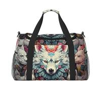 WZYCWB Bolsa de viaje de fitness con estampado de gato de dibujos animados, perfecta para entrenamiento de yoga, viajes cortos y equipo de natación., Fox Pack, Talla única