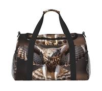 WZYCWB Bolsa de viaje de fitness con estampado de gato de dibujos animados, perfecta para entrenamiento de yoga, viajes cortos y equipo de natación., Buitre de serpiente voladora, Talla única