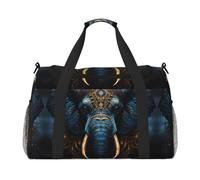 WZYCWB Bolsa de viaje de fitness con estampado de jirafa para madre e hijo. Perfecta para entrenamiento de yoga, viajes cortos y equipo de natación., Elefante espeluznante, Talla única