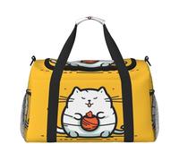 WZYCWB Bolsa de viaje de fitness con estampado de peces Heads Up Fish perfecta para entrenamiento de yoga, viajes cortos y equipo de natación., Gato trabajador, Talla única