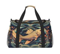 WZYCWB Bolsa de viaje de fitness con estampado de peces Heads Up Fish perfecta para entrenamiento de yoga, viajes cortos y equipo de natación., Heads Up Fish, One Size