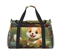 WZYCWB Bolsa de viaje de fitness con estampado de peces Heads Up Fish perfecta para entrenamiento de yoga, viajes cortos y equipo de natación., Happy Sitting Dog, Talla única