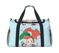 WZYCWB Bolsa de viaje de fitness con estampado de perro sobre hierba, perfecta para entrenamiento de yoga, viajes cortos y equipo de natación., Semillas de girasol y hongos, Talla única