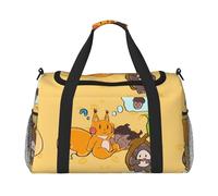 WZYCWB Bolsa de viaje de fitness con estampado de perro sobre hierba, perfecta para entrenamiento de yoga, viajes cortos y equipo de natación., Ardilla de semillas de girasol, Talla única