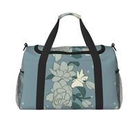 WZYCWB Bolsa de viaje de fitness con estampado de perro sobre hierba, perfecta para entrenamiento de yoga, viajes cortos y equipo de natación., Bauhinia blanca, Talla única