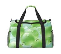 WZYCWB Bolsa de viaje de fitness con estampado de perros guapos, perfecta para entrenamiento de yoga, viajes cortos y equipo de natación., Uvas verdes, Talla única