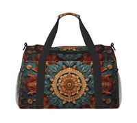 WZYCWB Bolsa de viaje de mano con diseño de gato brillante, bolsa de fin de semana, bolsa de yoga adecuada para fitness y otros escenarios, Corona con el sentido de la historia, Talla única