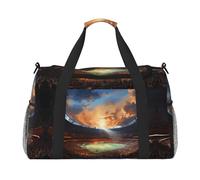 WZYCWB Bolsa de viaje de mano con diseño de gato de dibujos animados, bolsa de fin de semana, bolsa de yoga adecuada para fitness y otros escenarios, Maravilloso juego de fútbol, Talla única