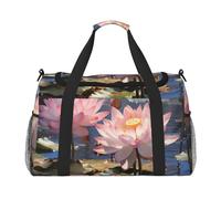 WZYCWB Bolsa de viaje de mano con diseño de maracuyá, ideal para fitness y otros escenarios, Espléndida flor de loto, Talla única