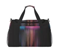 WZYCWB Bolsa de viaje de mano con la bandera de Seychelles, bolsa de fin de semana, bolsa de yoga adecuada para fitness y otros escenarios, Lluvia arcoíris colorida, Talla única