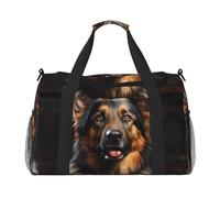 WZYCWB Bolsa de viaje de mano para madre e hijo, bolsa de fin de semana, bolsa de yoga adecuada para fitness y otros escenarios, pastor alemán, Talla única