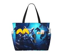 WZYCWB Bolsa de viaje grande con diseño de búho en la luz de la luna, para gimnasio, piscina, con cremallera