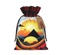 WZYCWB Bolsas de regalo de arpillera con cordón, suministros de fiesta de Navidad, bolsas de decoración, bolsas de regalo de Navidad de 8.3 x 11.8 pulgadas