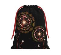 WZYCWB Bolsas de regalo impresas con diente de león estrellado en L, perfectas para bodas, Navidad, cumpleaños y fiestas, S - L