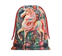 WZYCWB Bolsas de regalo impresas con diseño de unicornio de corte de papel rosa, perfectas para bodas, Navidad, cumpleaños y fiestas, S - L