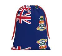 WZYCWB Bolsas de regalo impresas con la bandera de las Islas Caimán L, perfectas para bodas, Navidad, cumpleaños y fiestas, S - L