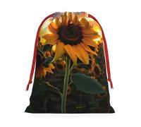 WZYCWB Bolsas de regalo impresas en L con girasol de granja, perfectas para bodas, Navidad, cumpleaños y fiestas, S - L