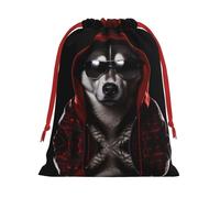 WZYCWB Bolsas de regalo impresas en L de perros guapos, perfectas para bodas, Navidad, cumpleaños y fiestas, S - L