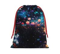 WZYCWB Bolsas de regalo impresas Flowers at the River M, perfectas para bodas, Navidad, cumpleaños y fiestas, S - L