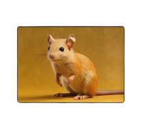 WZYCWB Bonita alfombra con diseño de musaraña de elefante de 80 x 58 pulgadas, pelo corto suave y esponjoso, adecuado para sala de estar, oficina, mesita de noche, balcón